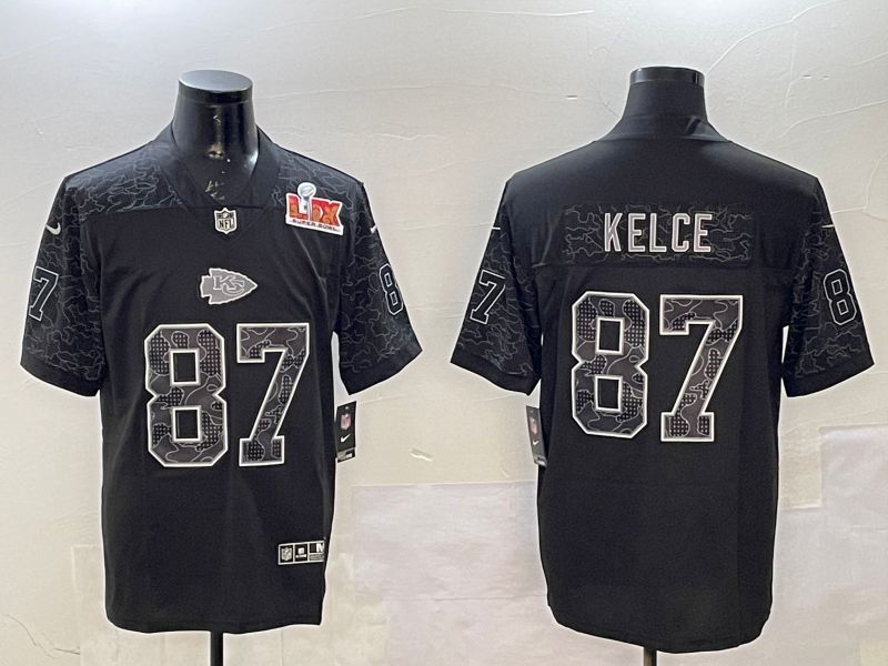 Men Kansas City Chiefs #87 Kelce Black 2025 Nike Vapor Limited NFL Jersey style 2102